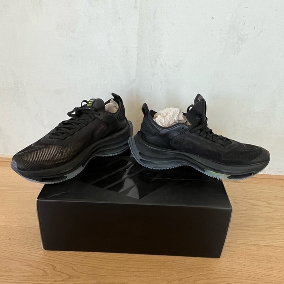 NIKE • NIB Nike Double Stacked black sneaker size 12 - Picture 7 of 9